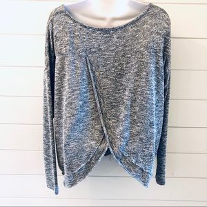 American Eagle Open Back Tulip Hem Sweater